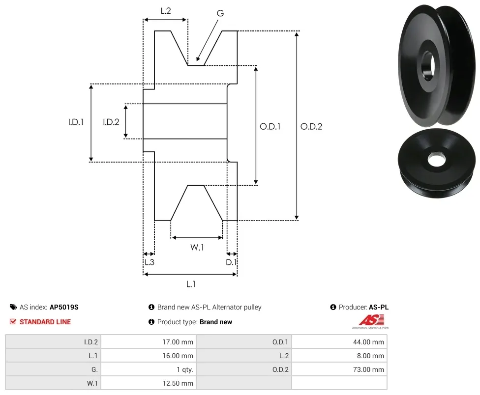 kola-pasowe-alternatora-ap5019s-as-pl-stan-nowy