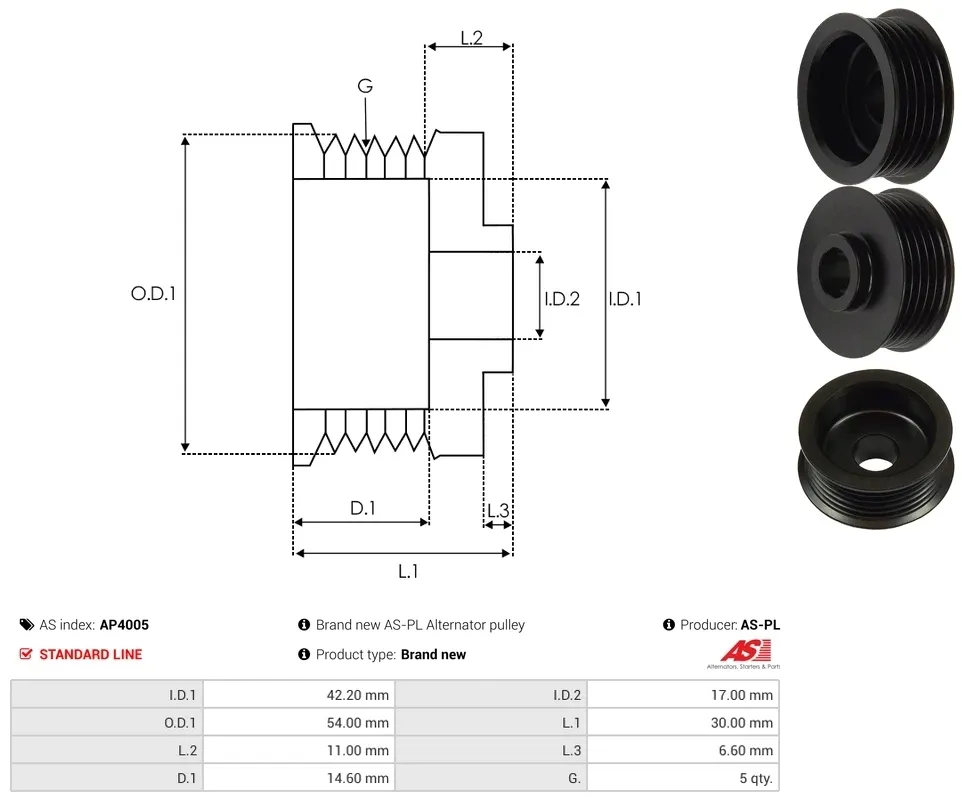 kola-pasowe-alternatora-ap4005-as-pl-stan-nowy