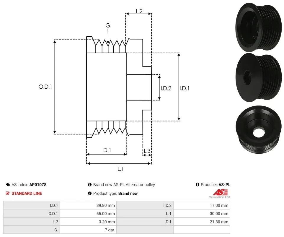 kola-pasowe-alternatora-ap0107s-as-pl-stan-nowy