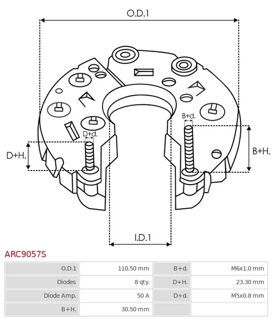 mostek-diodowy-alternatora-arc9057s-as-pl-stan-nowy