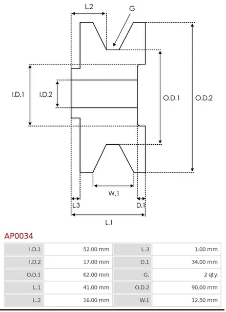 kolo-pasowe-alternatora-ap0034-producent-czesci-as-pl