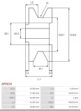 kolo-pasowe-alternatora-ap0034-producent-czesci-as-pl
