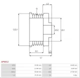 kolo-pasowe-alternatora-ap0012-producent-czesci-as-pl