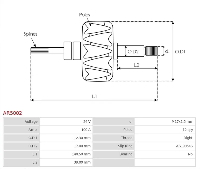 wirnik-alternatora-ar5002-stan-nowy