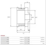kolo-pasowe-alternatora-ap3020-producent-czesci-as-pl