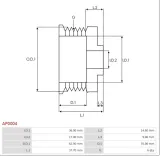 kolo-pasowe-alternatora-ap0004-producent-czesci-as-pl
