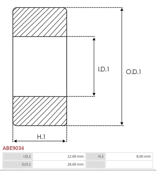 lozysko-alternatora-abe9034-stan-nowy