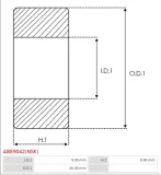 lozysko-alternatora-abe9042-nsk-numer-katalogowy-oryginalu-md607638-s930p29901-s930p29970-s930p60470