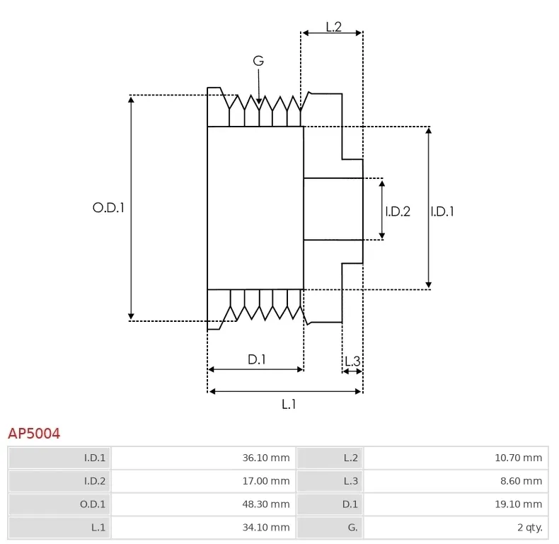 kolo-pasowe-alternatora-ap5004-typ-bosch-stan-nowy
