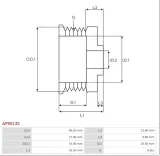 kolo-pasowe-alternator-ap9013s-producent-czesci-as-pl