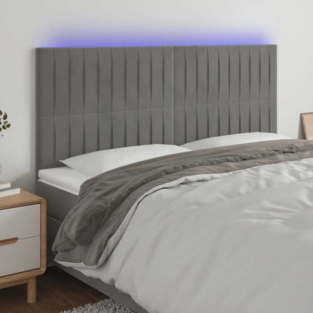 zaglowek-led-jasnoszary-200x118cm-aksamit