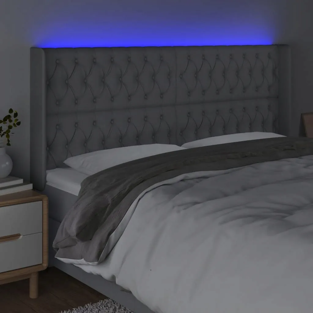 zaglowek-led-jasnoszary-203x16x118-cm