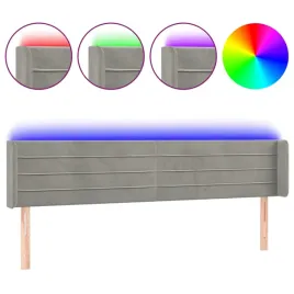 zaglowek-led-jasnoszary-203x16x78-88-cm