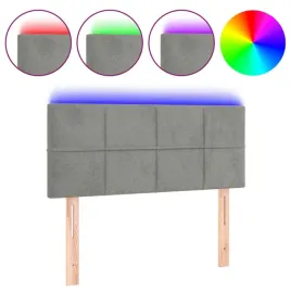 zaglowek-led-jasnoszary-aksamit-100x78-cm