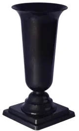 wazon-flakon-dama-3-czarny-cmentarz-grob-odporny