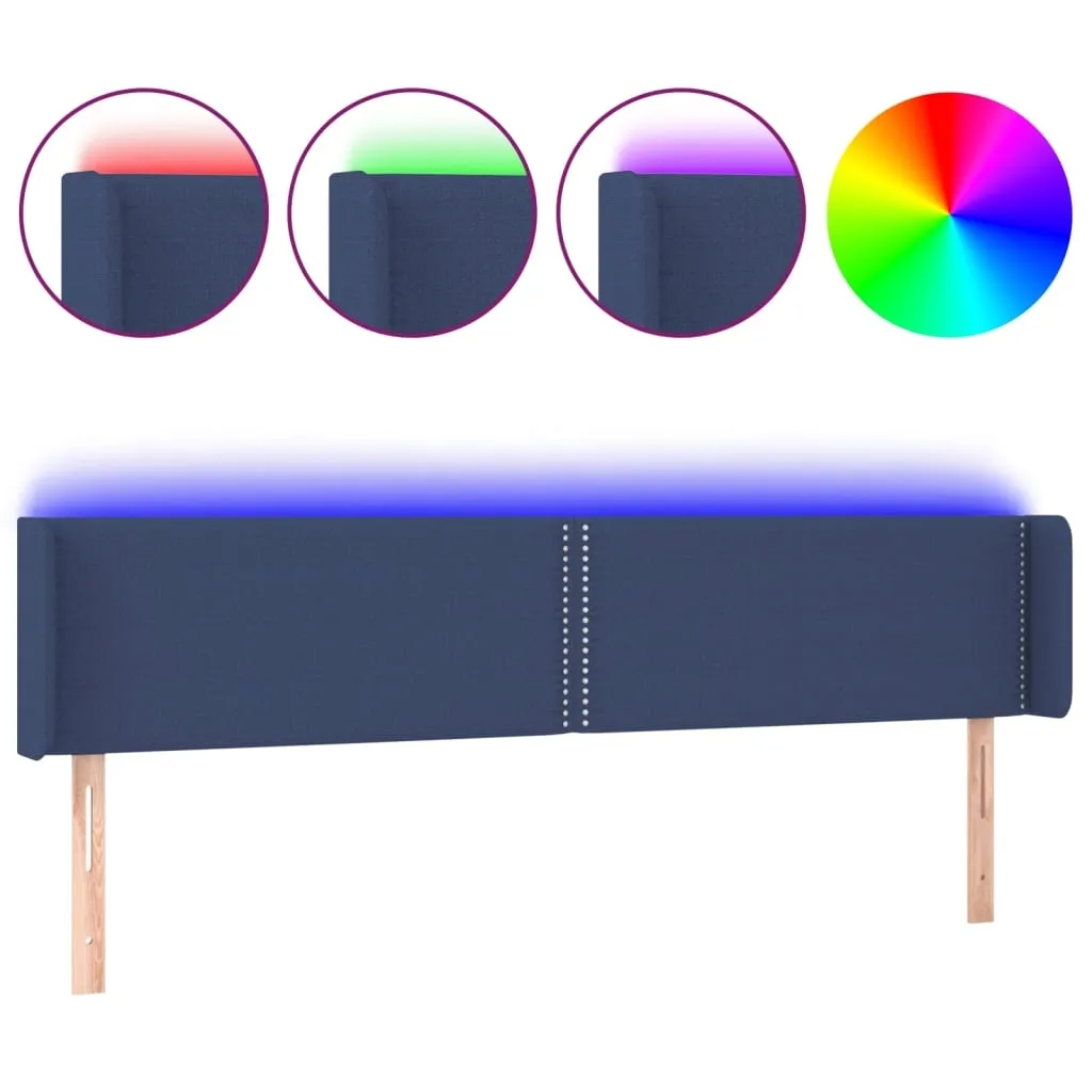 zaglowek-led-niebieski-203x16x78-cm
