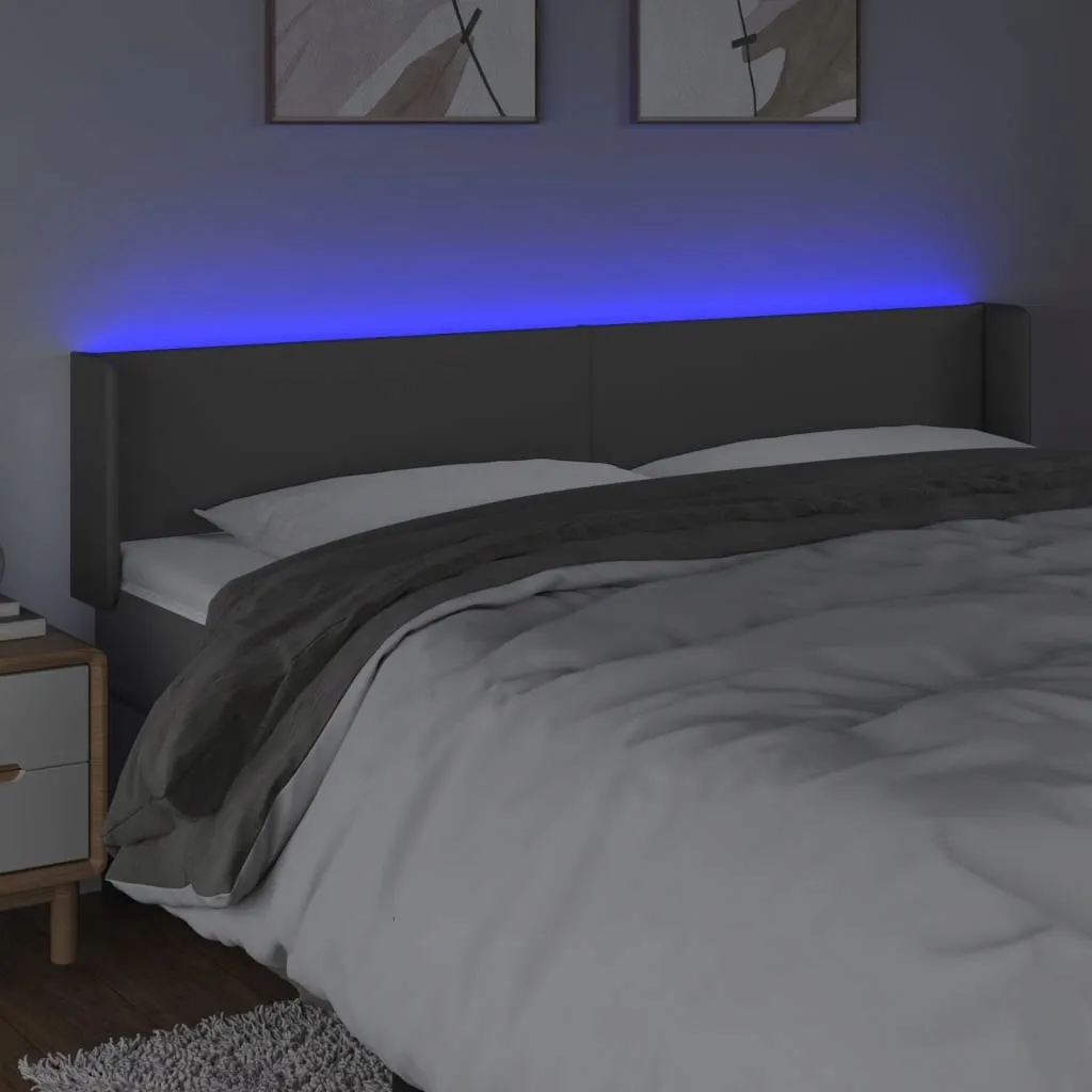 zaglowek-led-szary-203x16x78-cm