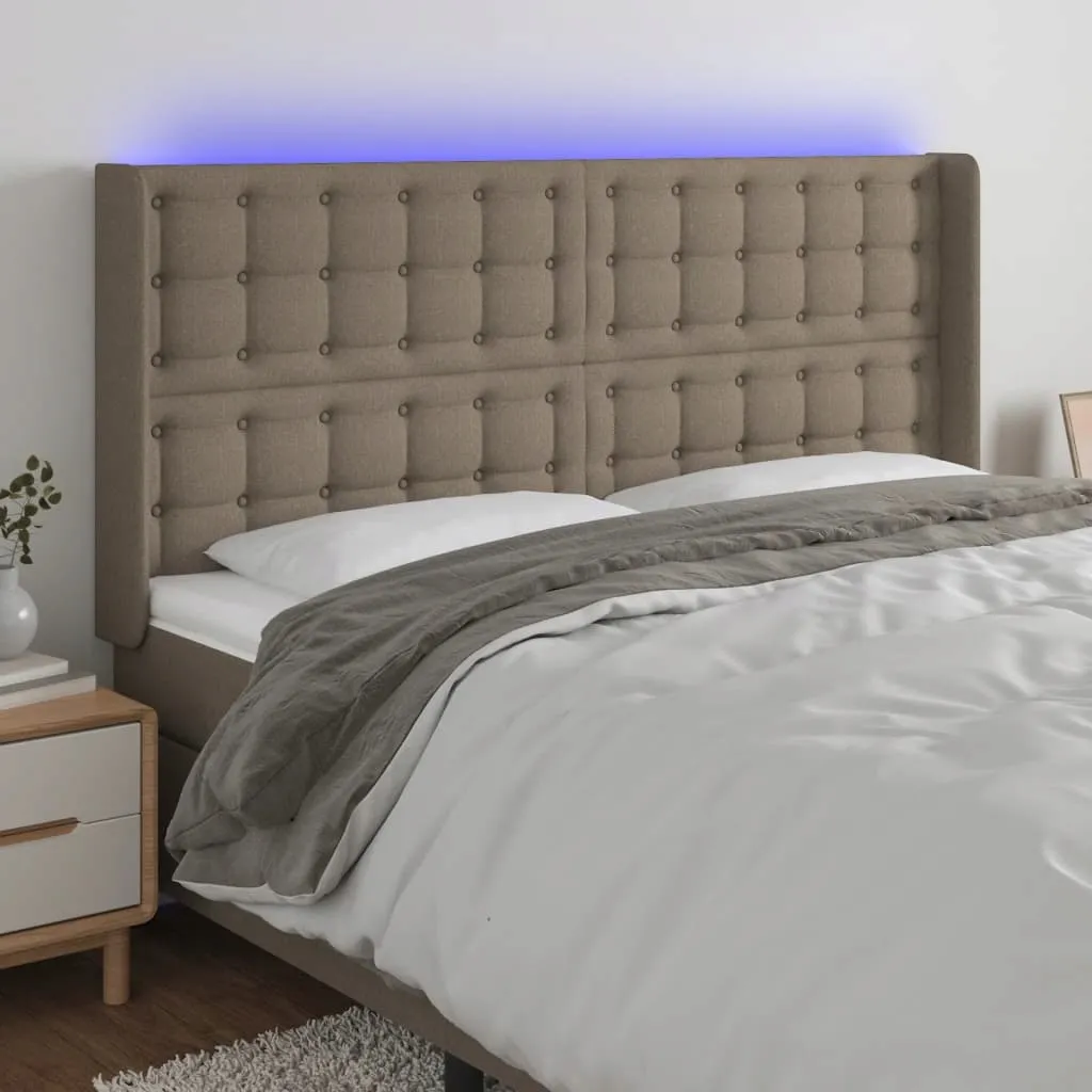 zaglowek-led-taupe-163x16x118-cm