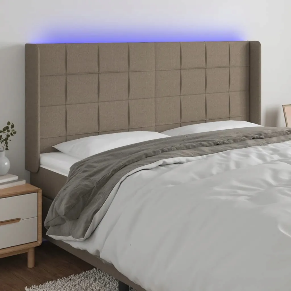zaglowek-led-taupe-163x16x128-cm
