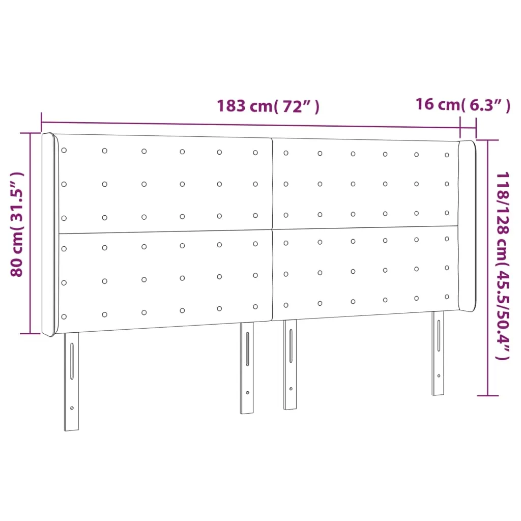 zaglowek-led-taupe-183x16x118-cm