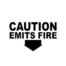 caution-emits-fire-naklejka-ostrzegawcza