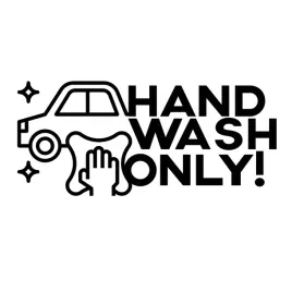 naklejka-na-samochod-hand-wash-only