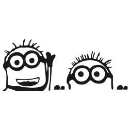 naklejka-minionek-na-samochod-szybe-minions