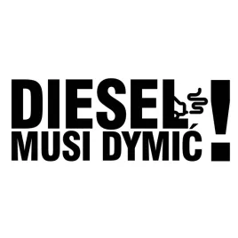 naklejka-na-samochod-diesel-musi-dymic