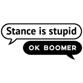 stance-is-stupid-ok-boomer-mala-naklejka