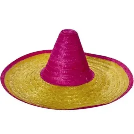 kapelusz-sombrero-slomkowe-zolto-rozowy-partytino