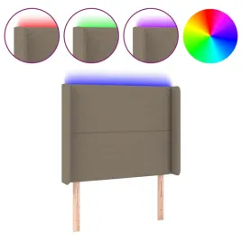 zaglowek-led-taupe-93x16x118-128-cm