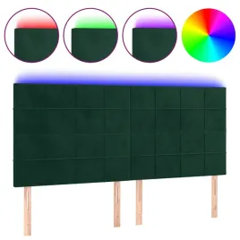 zaglowek-led-z-aksamitu-ciemnzielony-180x118-cm