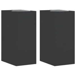 kinkiety-zewnetrzne-2-szt-czarne-odlewane-aluminium