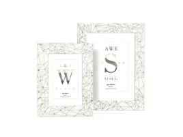 ramka-diamonds-21x30-szklo-bialo-czarna