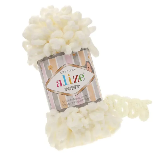 Włóczka Alize Puffy - 62 J.Kremowy