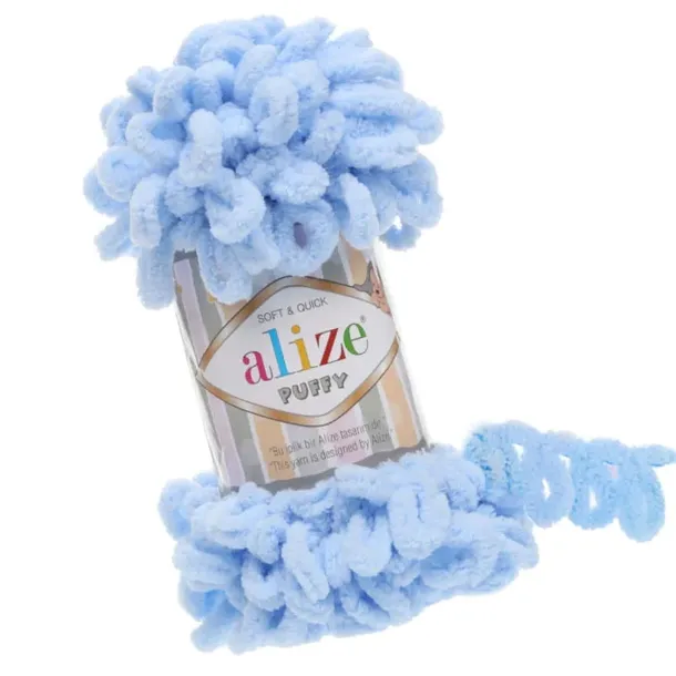 Włóczka Alize Puffy - 183 Niebieski