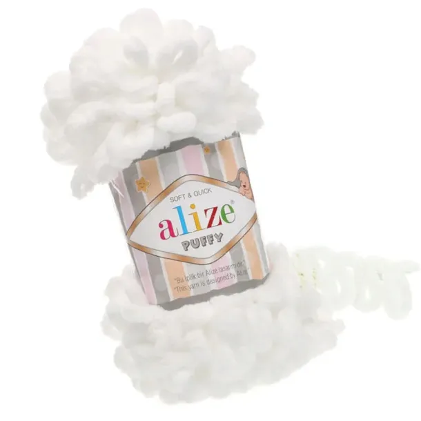 Włóczka Alize Puffy - 55 Biały