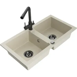 mexen-mario-zlewozmywak-granitowy-2-komorowy-z-bateria-kuchenna-bezowy