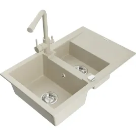 mexen-gaspar-zlewozmywak-granitowy-15-komorowy-z-bateria-kuchenna-bezowy