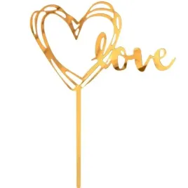 topper-z-pleksy-serce-love-is-in-the-air-zloty-godan-13-cm