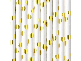 slomki-papierowe-urodzinowe-biale-w-zlote-serduszka-19-5-cm-10-szt