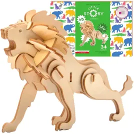 little-story-drewniane-puzzle-model-3d-lew