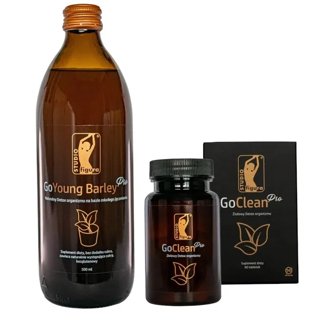 Set Oczyszczający Młody Jęczmień Pro DETOX Studio Figura