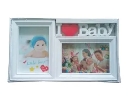 ramka-galeria-baby-na-2-zdjecia-biala