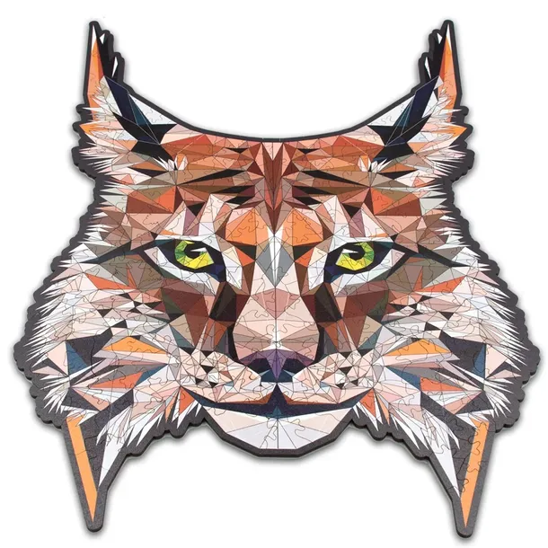 puzzle-drewniane-rys-discreet-lynx-a4-kolekcja-creative-puzzles