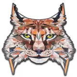 puzzle-drewniane-rys-discreet-lynx-a4-kolekcja-creative-puzzles