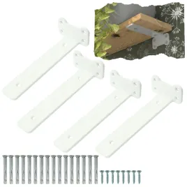 wspornik-polki-drewnianej-typ-t-150mm-zestaw-montazowy-bialy-4-sztuki