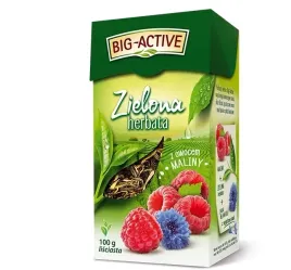 herbata-zielona-lisciasta-big-active-z-malina-100g