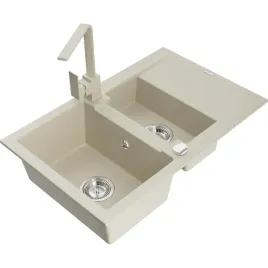 mexen-gaspar-zlewozmywak-granitowy-15-komorowy-z-bateria-kuchenna-bezowy