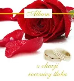 album-z-okazji-rocznicy-slubu-czerwona-roza
